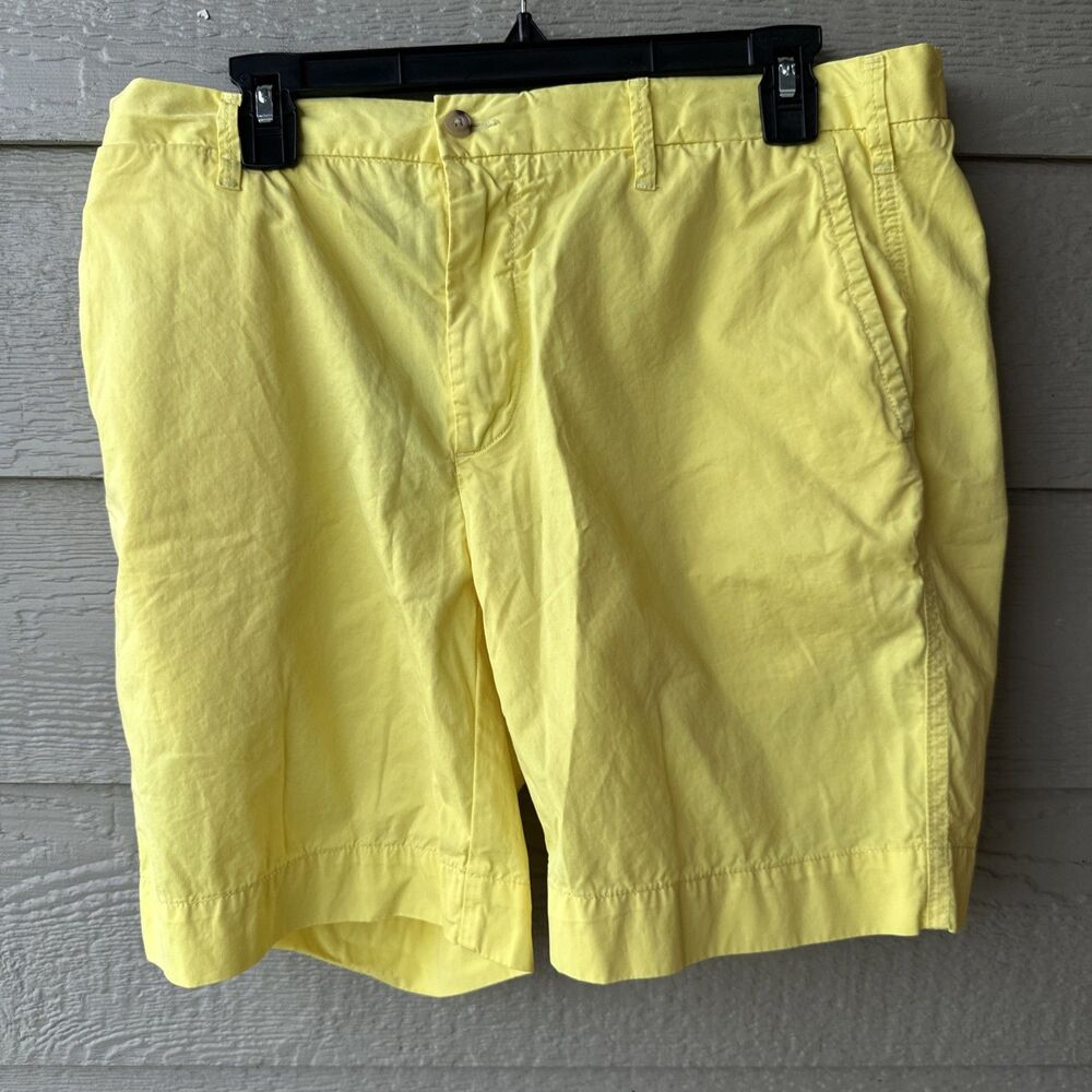 Polo Ralph Lauren Shorts Mens 34x8 Yellow Chino Shorts Preppy Golf Country Club